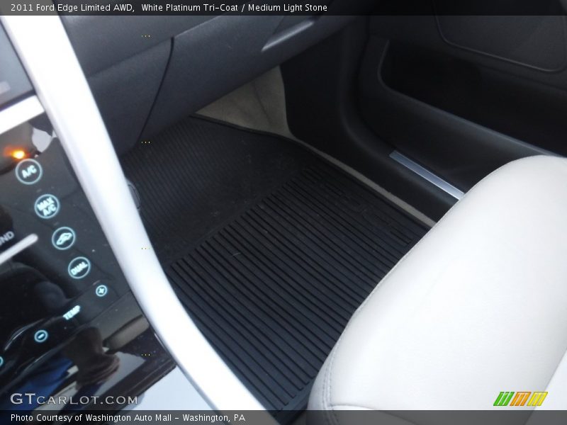 White Platinum Tri-Coat / Medium Light Stone 2011 Ford Edge Limited AWD