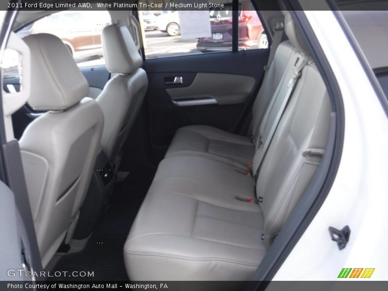 White Platinum Tri-Coat / Medium Light Stone 2011 Ford Edge Limited AWD