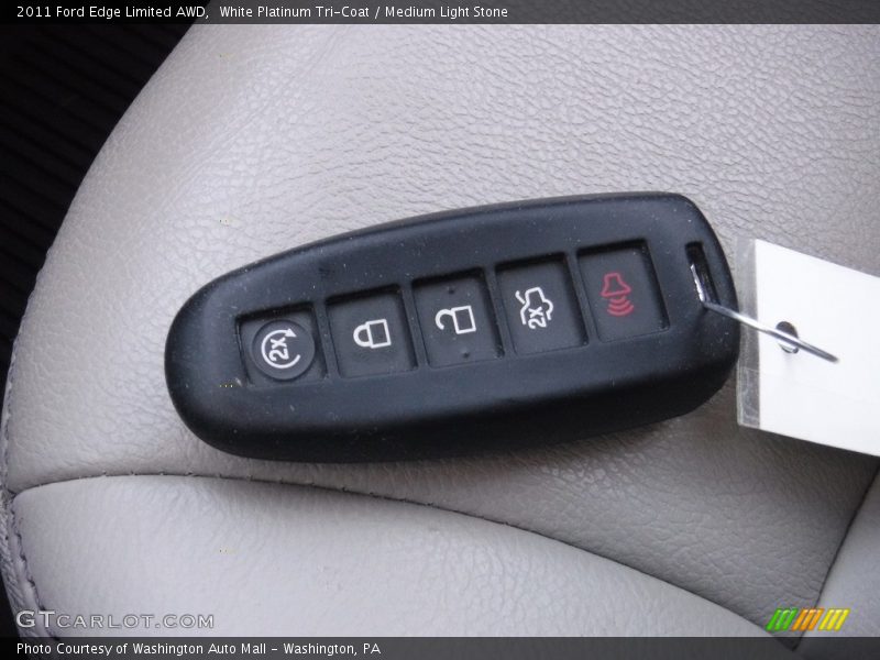 White Platinum Tri-Coat / Medium Light Stone 2011 Ford Edge Limited AWD