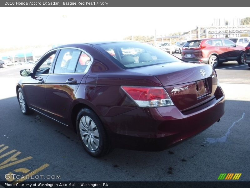 Basque Red Pearl / Ivory 2010 Honda Accord LX Sedan