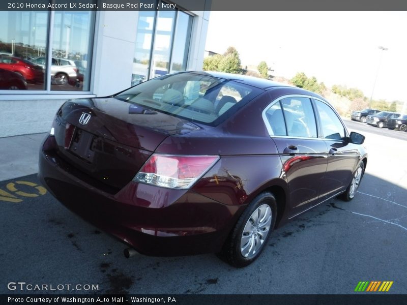 Basque Red Pearl / Ivory 2010 Honda Accord LX Sedan