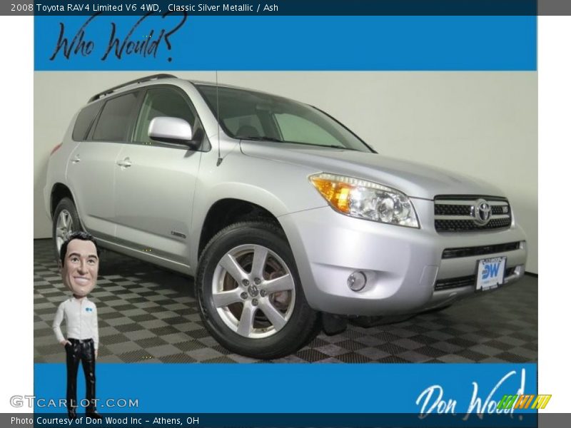 Classic Silver Metallic / Ash 2008 Toyota RAV4 Limited V6 4WD