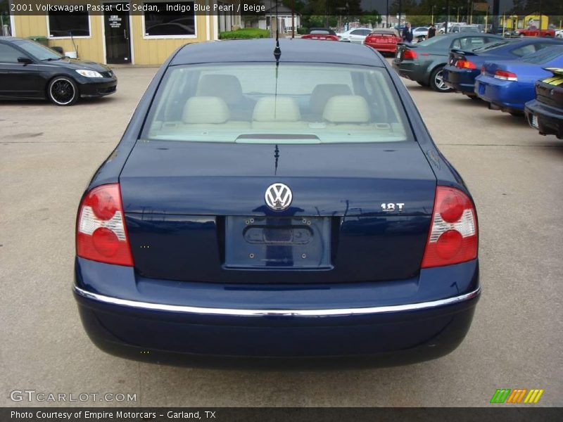 Indigo Blue Pearl / Beige 2001 Volkswagen Passat GLS Sedan