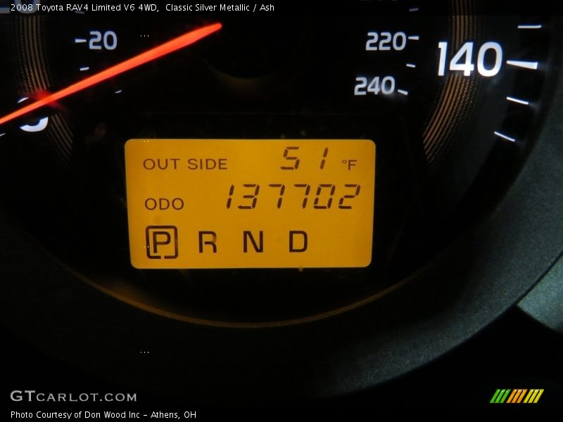 Classic Silver Metallic / Ash 2008 Toyota RAV4 Limited V6 4WD