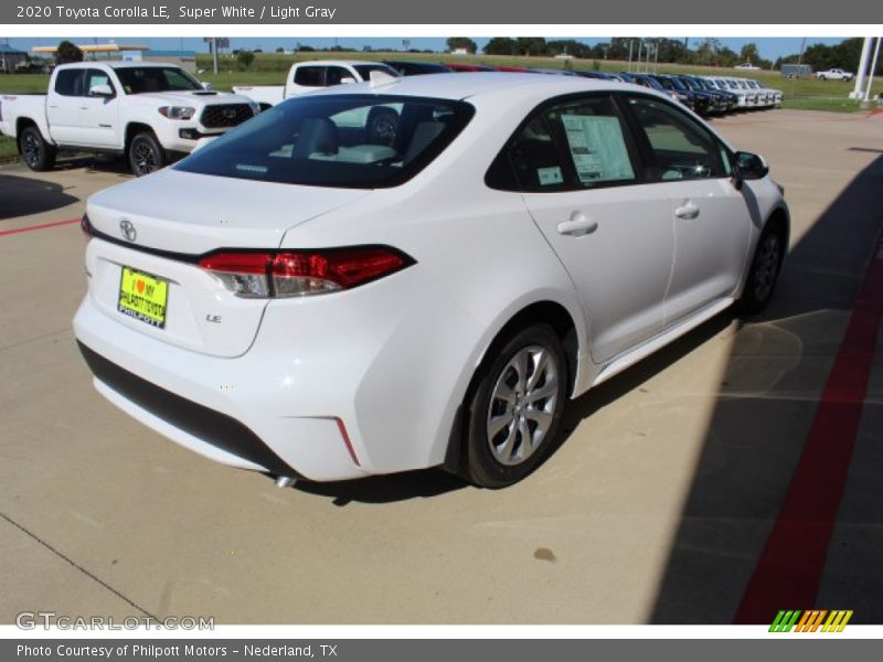 Super White / Light Gray 2020 Toyota Corolla LE