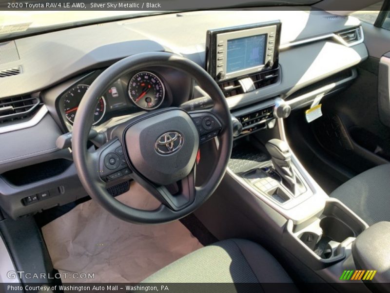 Silver Sky Metallic / Black 2020 Toyota RAV4 LE AWD
