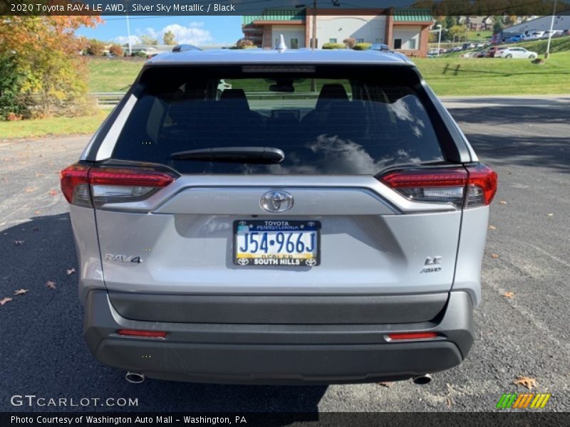 Silver Sky Metallic / Black 2020 Toyota RAV4 LE AWD