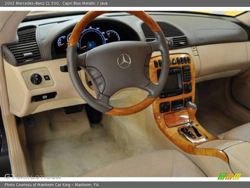 Capri Blue Metallic / Java 2002 Mercedes-Benz CL 500