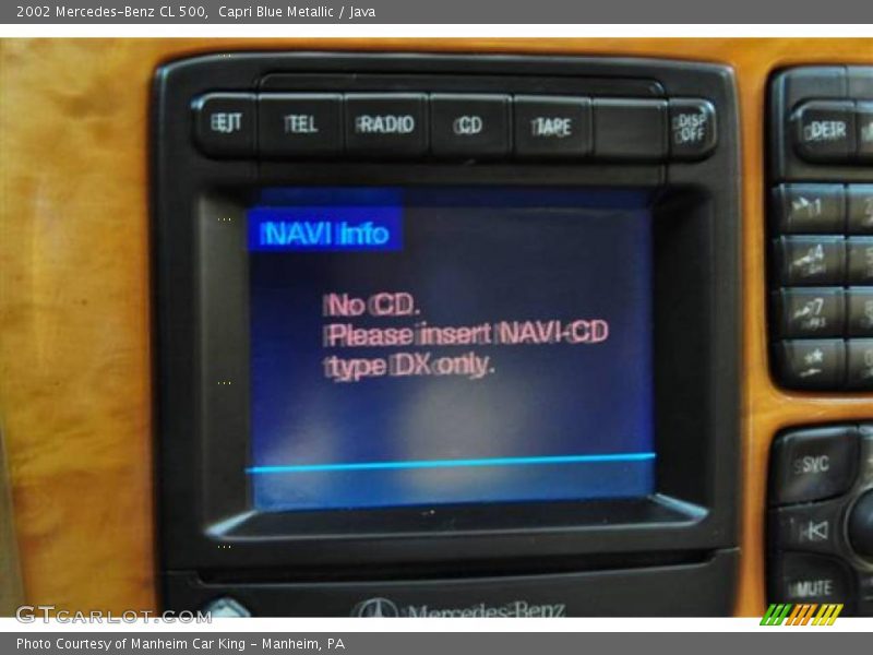 Capri Blue Metallic / Java 2002 Mercedes-Benz CL 500