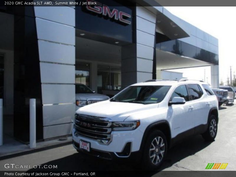 Summit White / Jet Black 2020 GMC Acadia SLT AWD