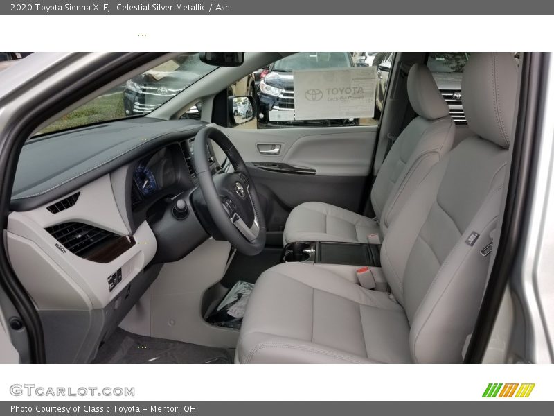  2020 Sienna XLE Ash Interior