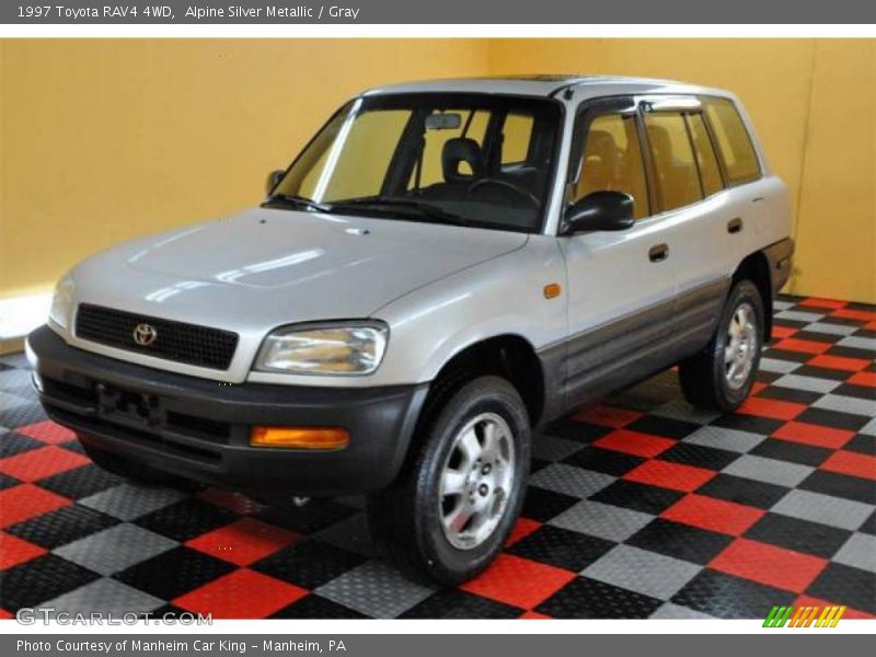Alpine Silver Metallic / Gray 1997 Toyota RAV4 4WD