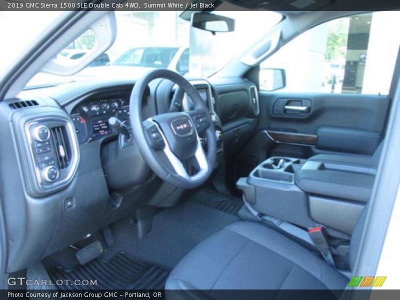 Summit White / Jet Black 2019 GMC Sierra 1500 SLE Double Cab 4WD