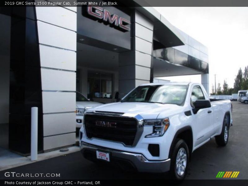 Summit White / Jet Black 2019 GMC Sierra 1500 Regular Cab