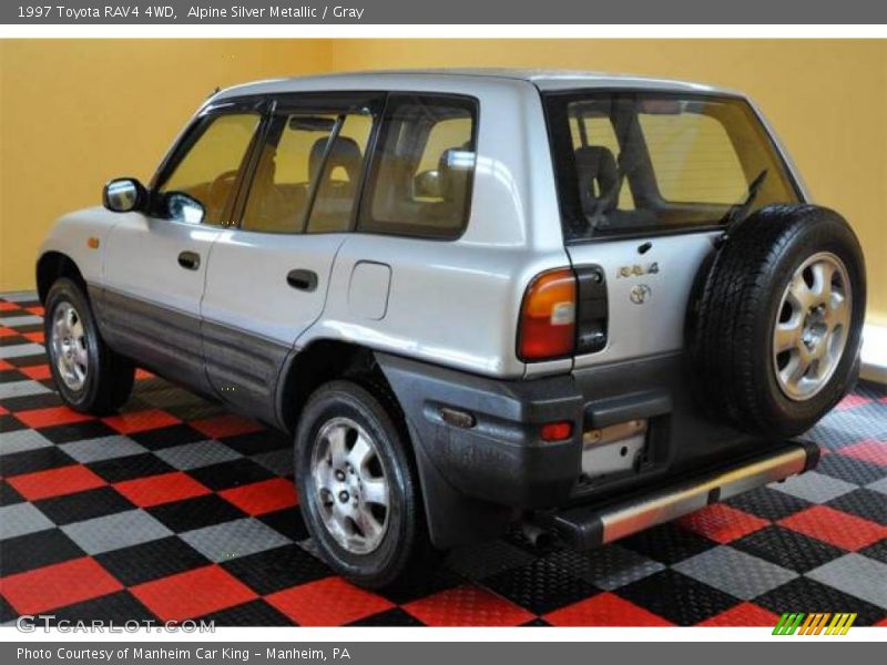 Alpine Silver Metallic / Gray 1997 Toyota RAV4 4WD