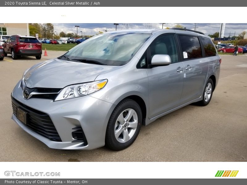 Celestial Silver Metallic / Ash 2020 Toyota Sienna LE