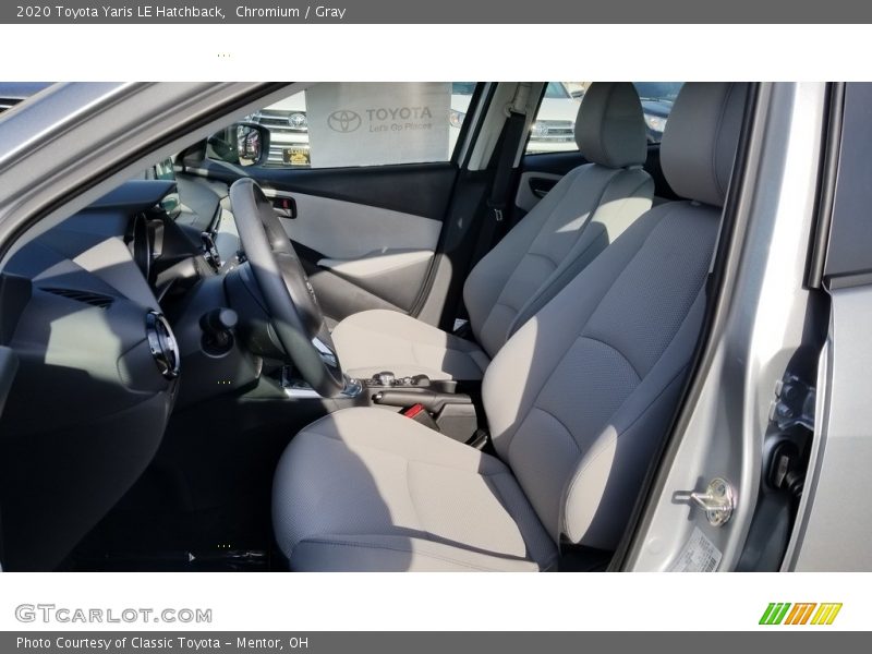  2020 Yaris LE Hatchback Gray Interior