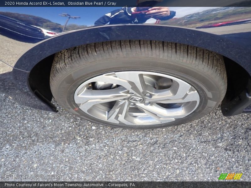 Obsidian Blue Pearl / Gray 2020 Honda Accord EX-L Sedan