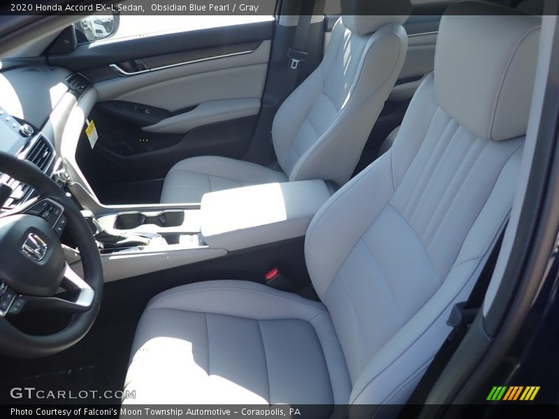 Obsidian Blue Pearl / Gray 2020 Honda Accord EX-L Sedan