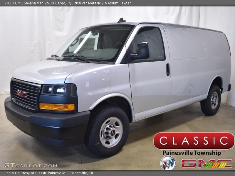 Quicksilver Metallic / Medium Pewter 2020 GMC Savana Van 2500 Cargo