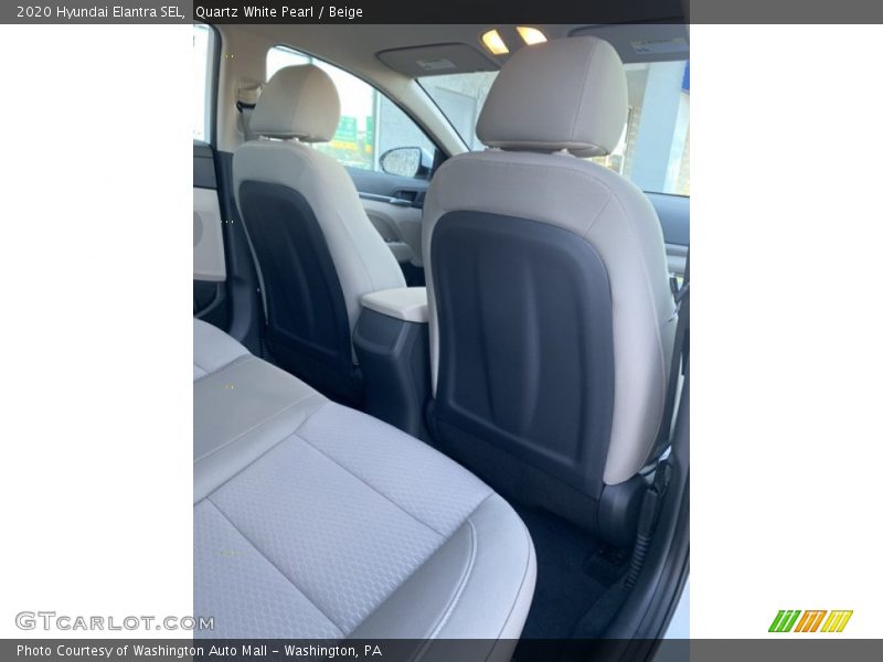 Quartz White Pearl / Beige 2020 Hyundai Elantra SEL