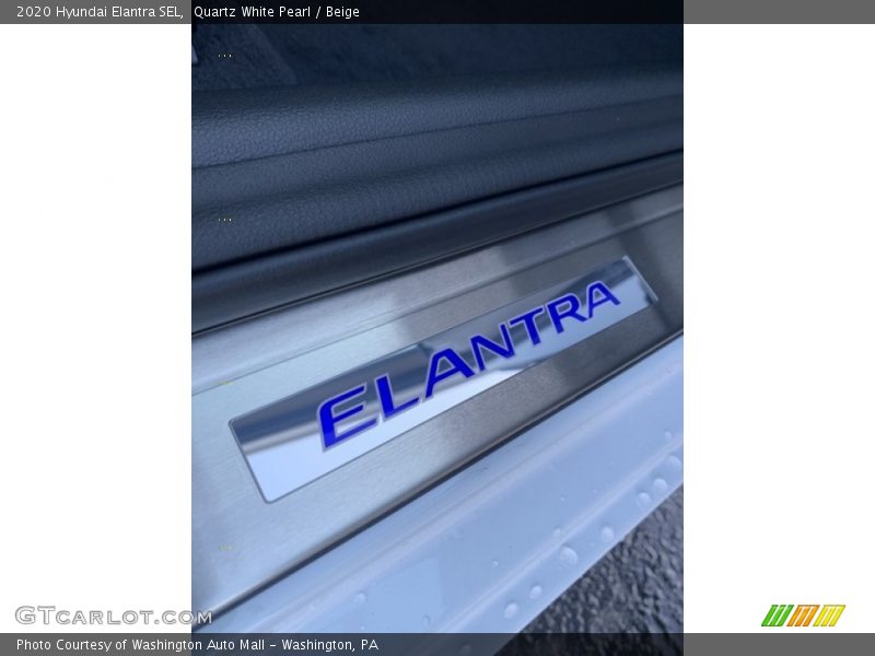 Quartz White Pearl / Beige 2020 Hyundai Elantra SEL