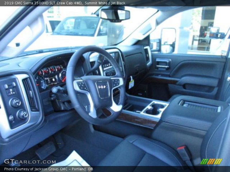 Summit White / Jet Black 2019 GMC Sierra 3500HD SLT Crew Cab 4WD