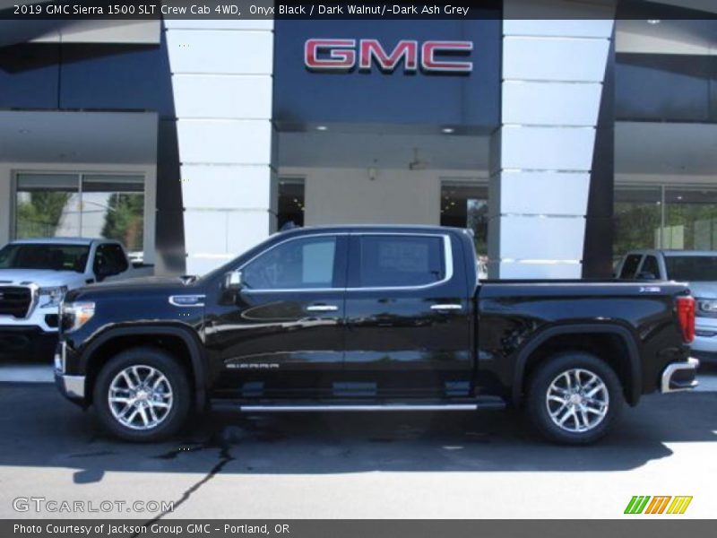 Onyx Black / Dark Walnut/­Dark Ash Grey 2019 GMC Sierra 1500 SLT Crew Cab 4WD