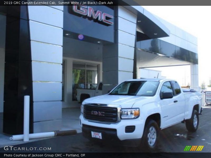 Summit White / Jet Black/­Dark Ash 2019 GMC Canyon Extended Cab