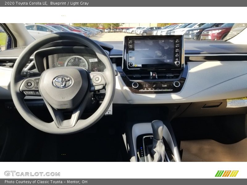 Blueprint / Light Gray 2020 Toyota Corolla LE