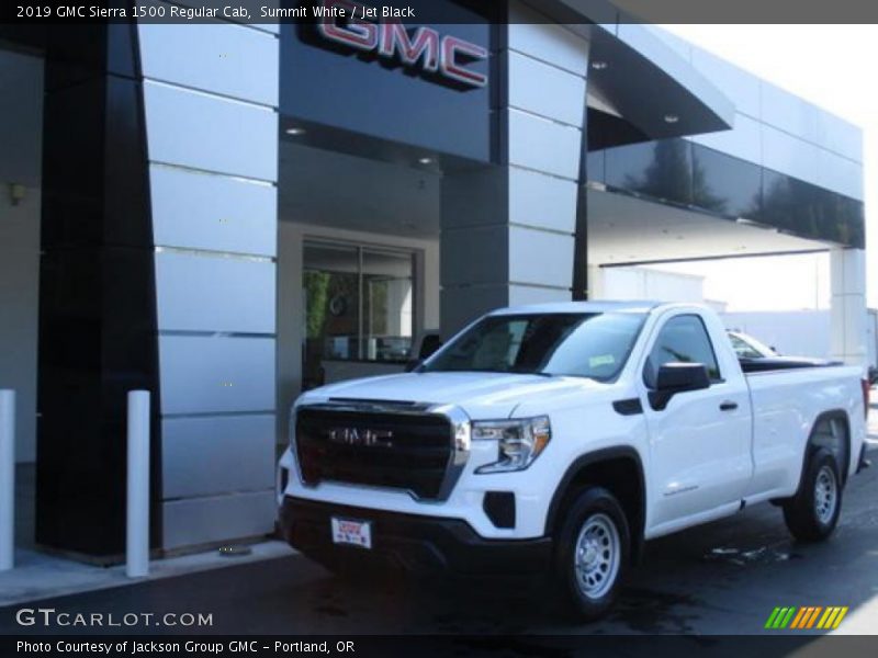 Summit White / Jet Black 2019 GMC Sierra 1500 Regular Cab