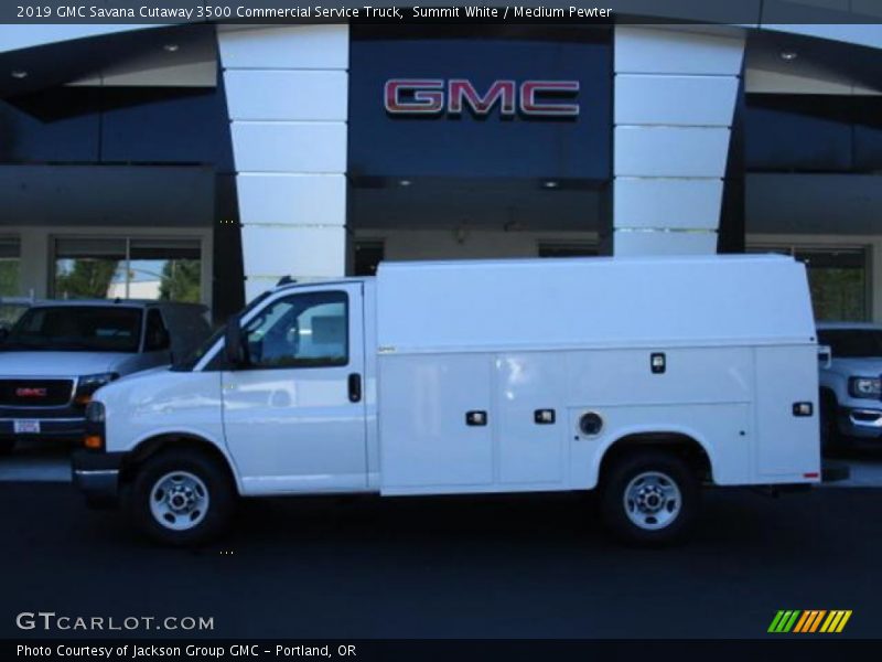 Summit White / Medium Pewter 2019 GMC Savana Cutaway 3500 Commercial Service Truck
