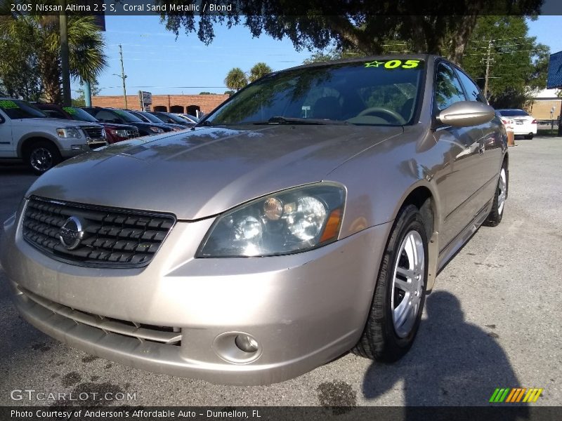 Coral Sand Metallic / Blond 2005 Nissan Altima 2.5 S