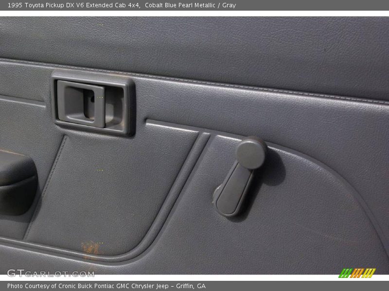 Cobalt Blue Pearl Metallic / Gray 1995 Toyota Pickup DX V6 Extended Cab 4x4