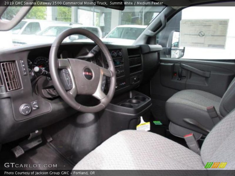 Summit White / Medium Pewter 2019 GMC Savana Cutaway 3500 Commercial Moving Truck