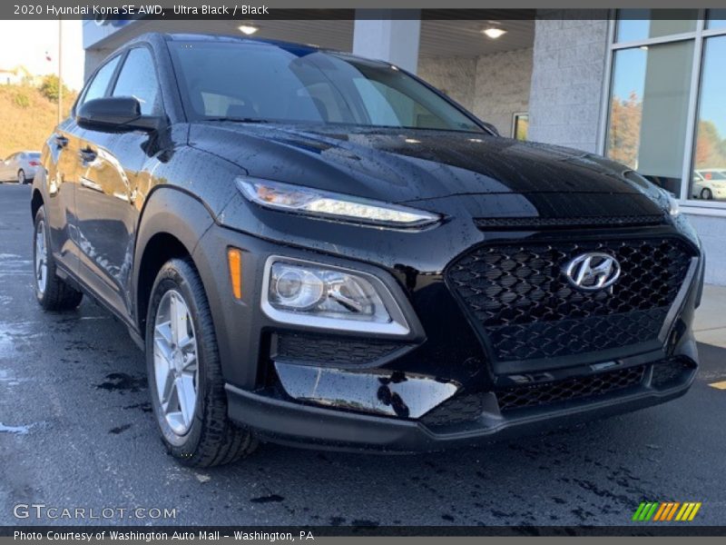 Ultra Black / Black 2020 Hyundai Kona SE AWD