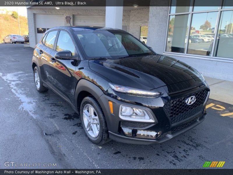 Ultra Black / Black 2020 Hyundai Kona SE AWD