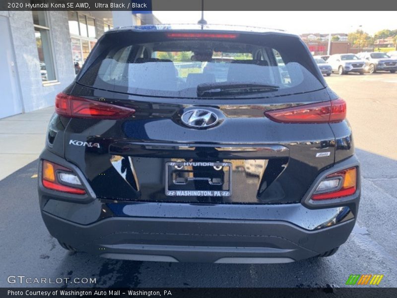 Ultra Black / Black 2020 Hyundai Kona SE AWD
