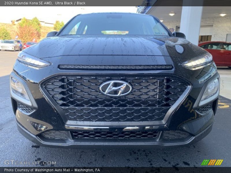 Ultra Black / Black 2020 Hyundai Kona SE AWD