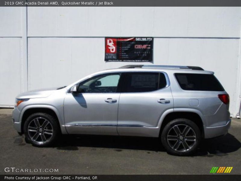 Quicksilver Metallic / Jet Black 2019 GMC Acadia Denali AWD