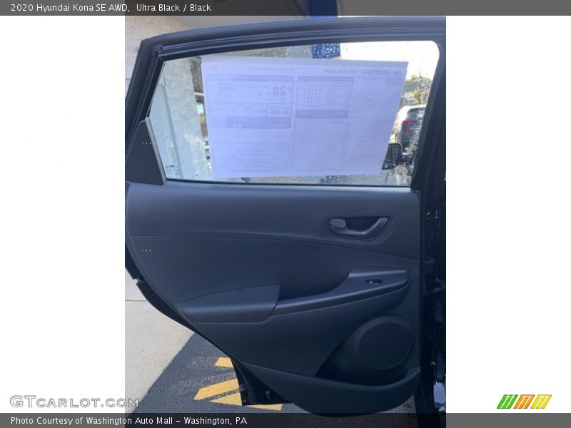 Ultra Black / Black 2020 Hyundai Kona SE AWD
