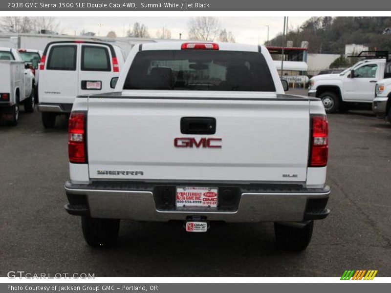 Summit White / Jet Black 2018 GMC Sierra 1500 SLE Double Cab 4WD