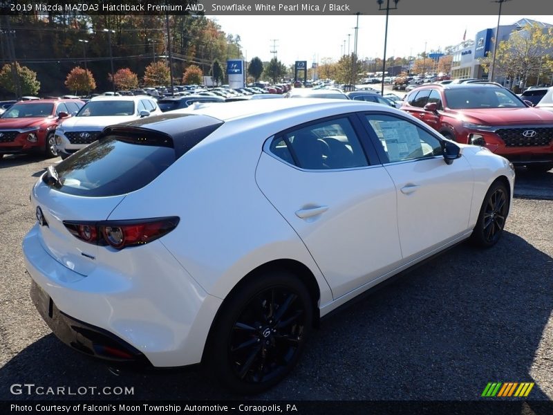 Snowflake White Pearl Mica / Black 2019 Mazda MAZDA3 Hatchback Premium AWD