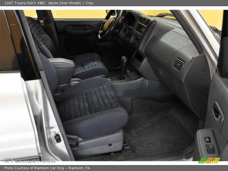 Alpine Silver Metallic / Gray 1997 Toyota RAV4 4WD