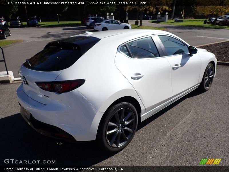 Snowflake White Pearl Mica / Black 2019 Mazda MAZDA3 Hatchback Preferred AWD