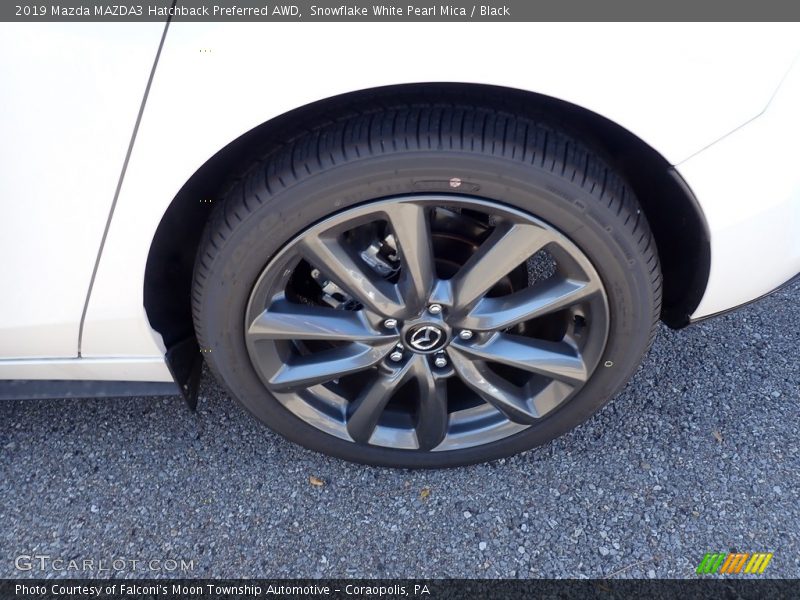 Snowflake White Pearl Mica / Black 2019 Mazda MAZDA3 Hatchback Preferred AWD