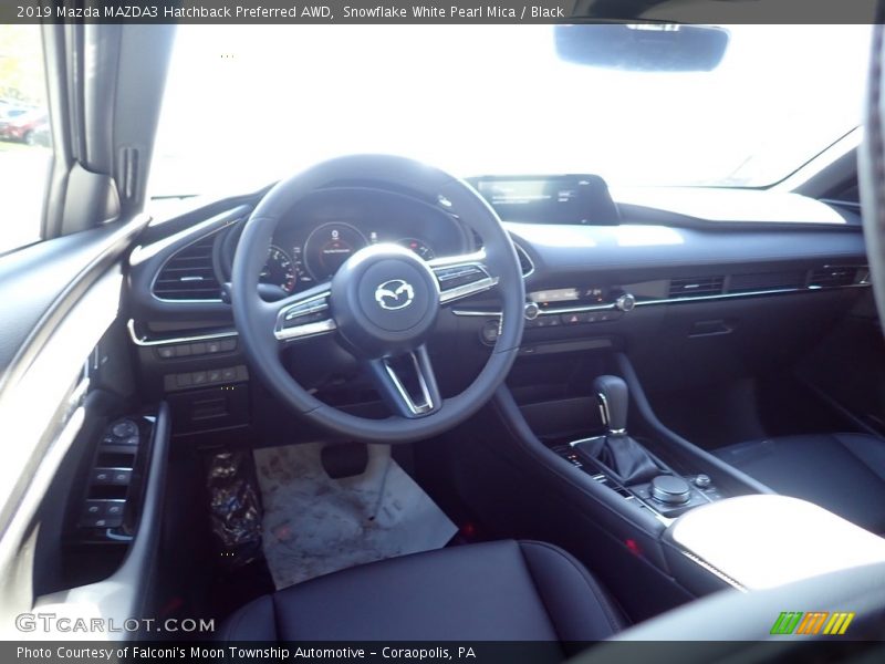 Snowflake White Pearl Mica / Black 2019 Mazda MAZDA3 Hatchback Preferred AWD