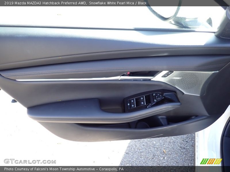 Snowflake White Pearl Mica / Black 2019 Mazda MAZDA3 Hatchback Preferred AWD