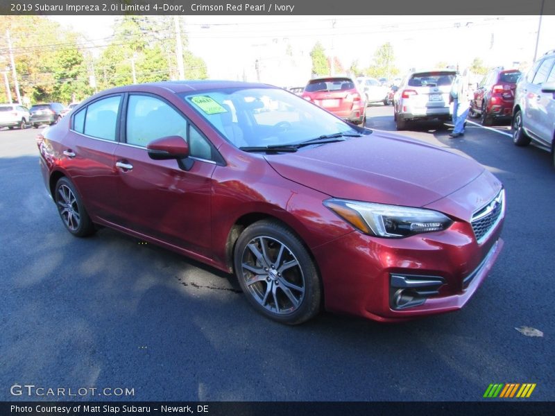 Crimson Red Pearl / Ivory 2019 Subaru Impreza 2.0i Limited 4-Door