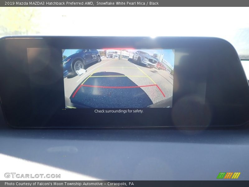 Snowflake White Pearl Mica / Black 2019 Mazda MAZDA3 Hatchback Preferred AWD
